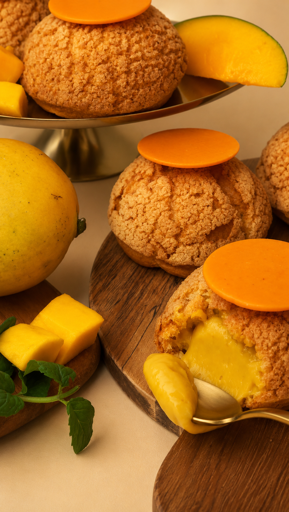 Sun-kissed Mango Choux